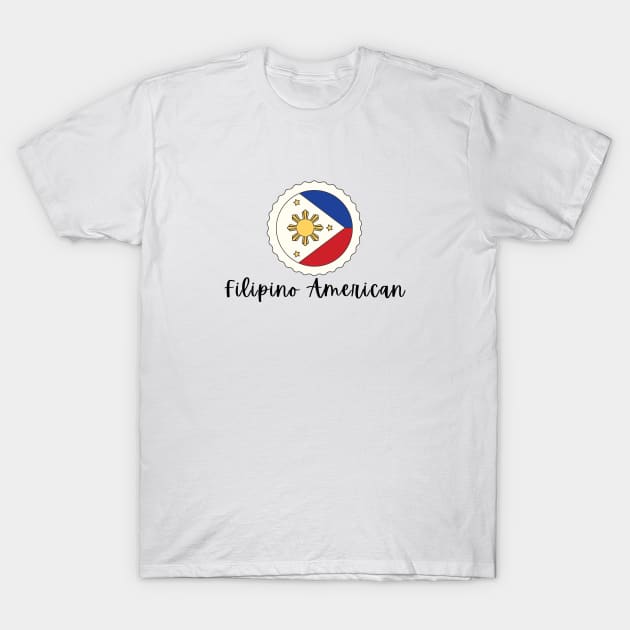 Philippines Flag Filipino American Art Vintage design T-Shirt by CatheBelan